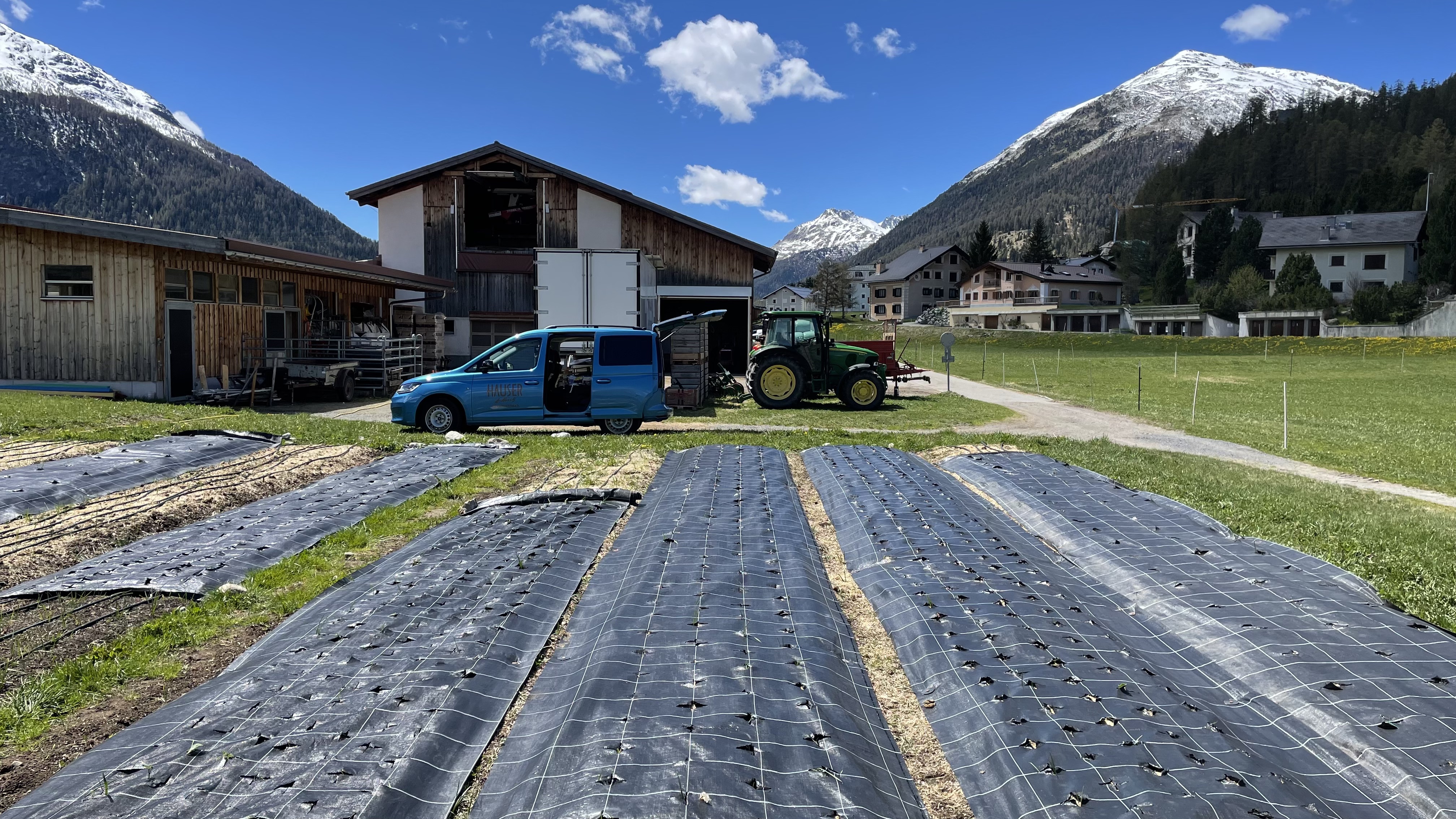 Vorbereitungen in Madulain